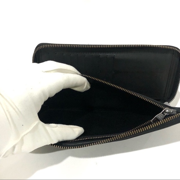 Authentic Louis Vuitton Damier Infini Vertical Leather Zippy Round Long Wallet - Picture 13 of 16